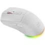 Mars Gaming Ratón Óptico MMT3 RGB Blanco, 14400 DPI, Base de Carga Recargable, Hasta 100h de Uso